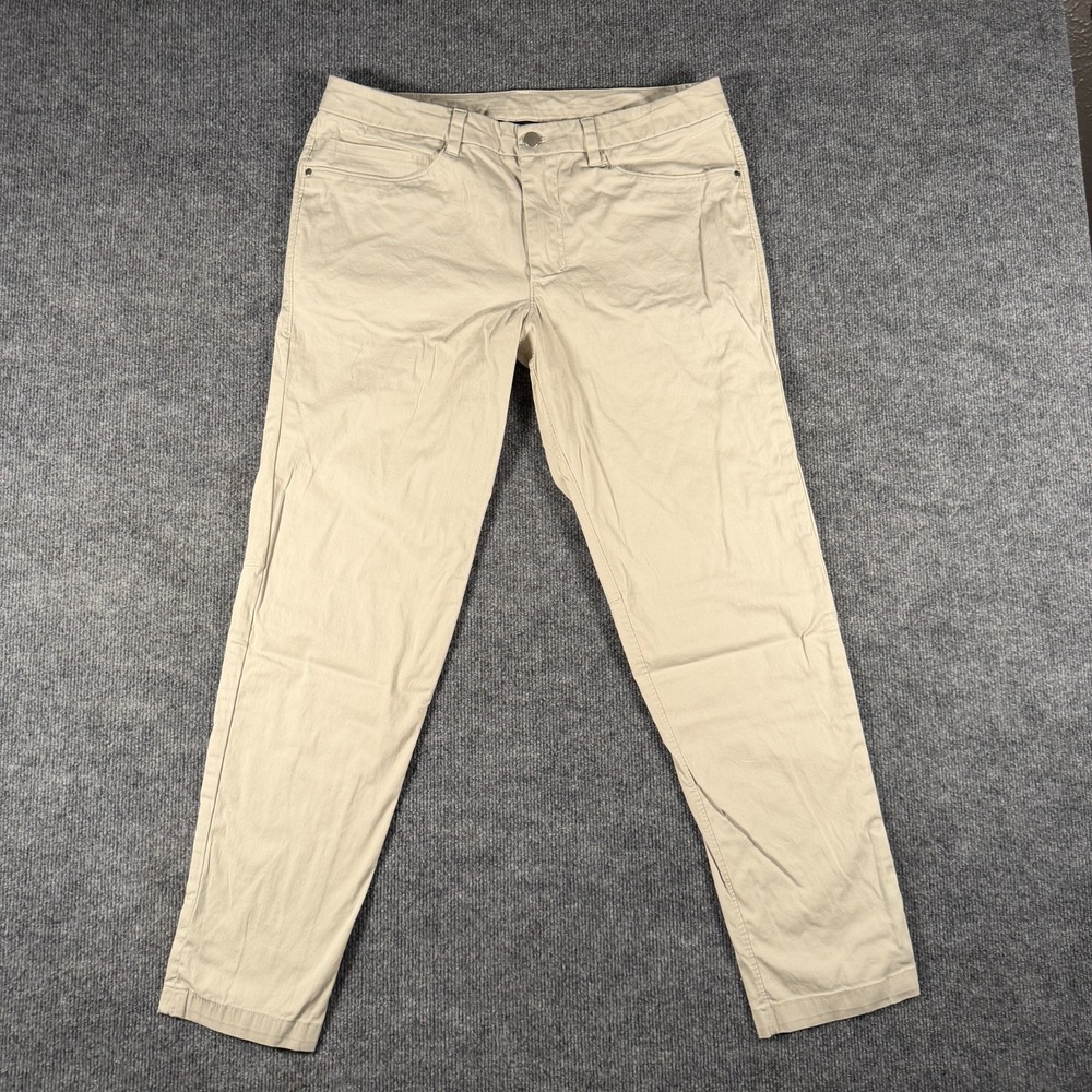 Lululemon Men's Size 32x30 Beige Slim Leg Swift Cotton ABC Chino Pants